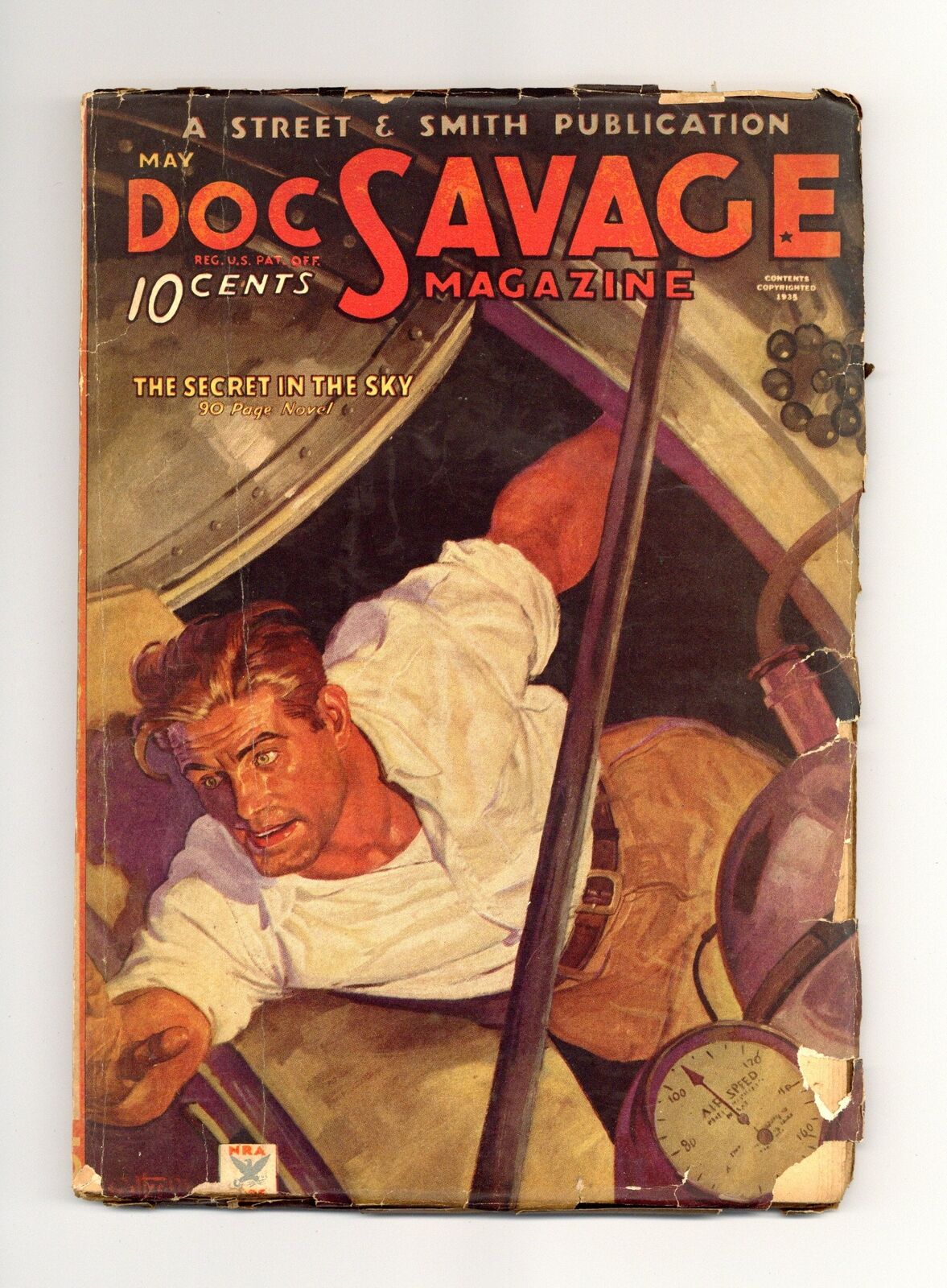Doc Savage Pulp May 1935 Vol. 5 #3 GD+ 2.5