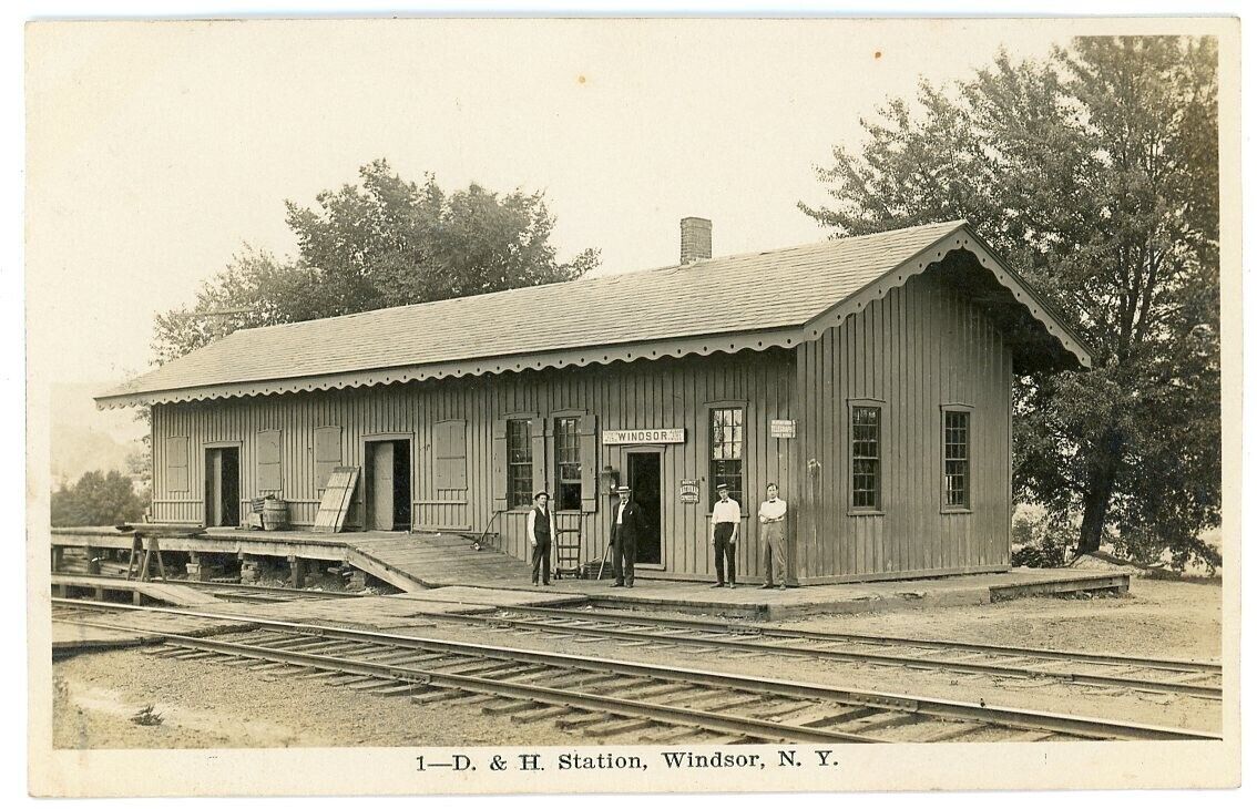 RPPC NY Windsor Railroad Station Depot Broome County