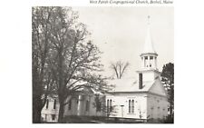 Bethel, Maine, ME, West Parish Congregational Church, Vintage Postcard a9787 picture