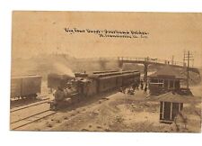 St. Francisville Illinois.  Passenger Train at Big Four Depot.  1915 Pc picture