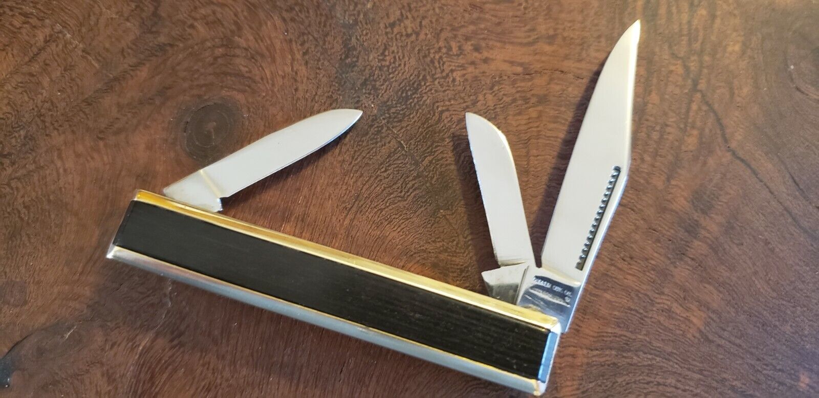 Parker Cutlery Co Japan Solid Brass Gentlemans Knife from The 80's.