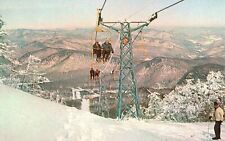 Vintage Postcard Pico Peak Sherburne Pass Tandem Chairlifts Rutland Vermont VT picture