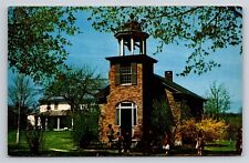 Shelburne Museum VT Old School House from Vergennes Vermont Vintage Postcard  picture