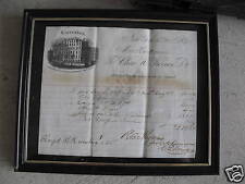 RARE 1874 Clarendon Hotel New York Receipt Framed picture