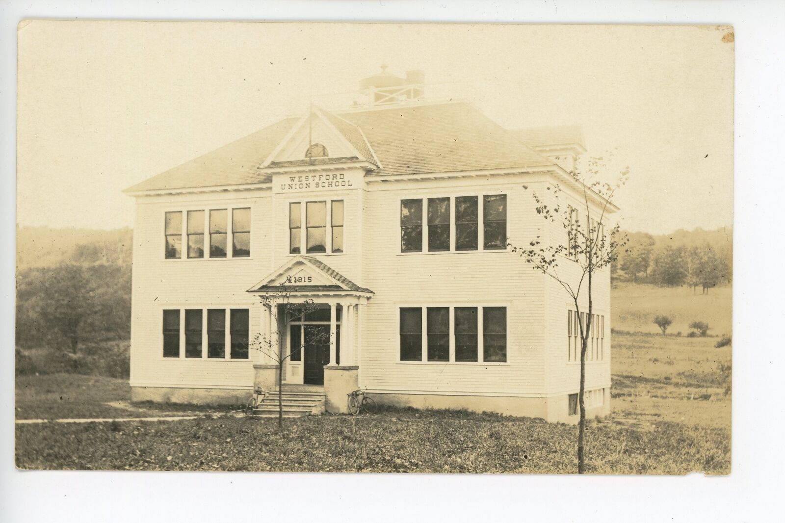 Westford Union School RPPC Schenevus Rare Antique Photo Maryland NY Ostego 10s