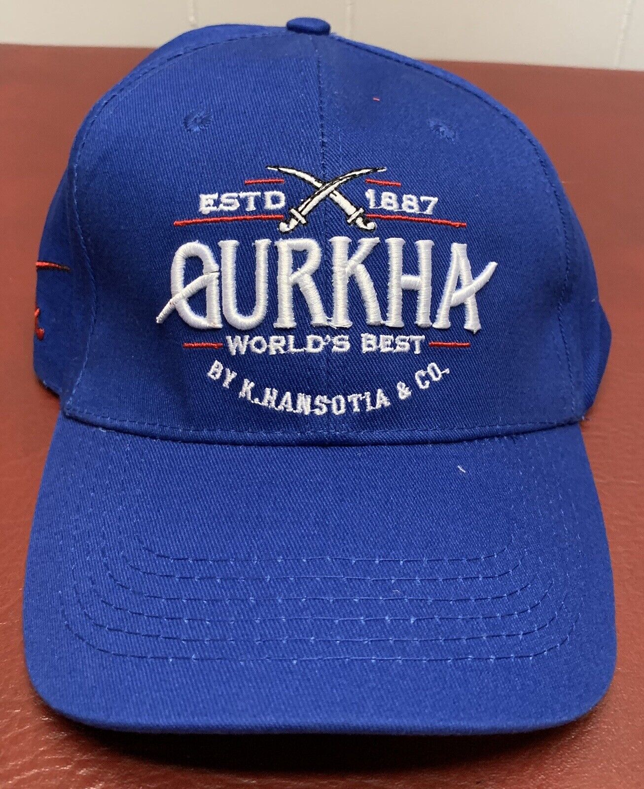 Gurkha Cigars Baseball Cap Hat World's Best K. Hansotia & Co.