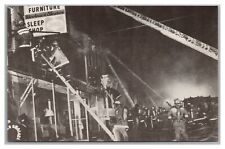 Postcard PA  Middletown 1978 Furniture Store Fire Department Ladder Truck #22 picture