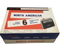 Vtg North American Solid State 6 Transistor Tape Recorder Model N-678 In Box  picture