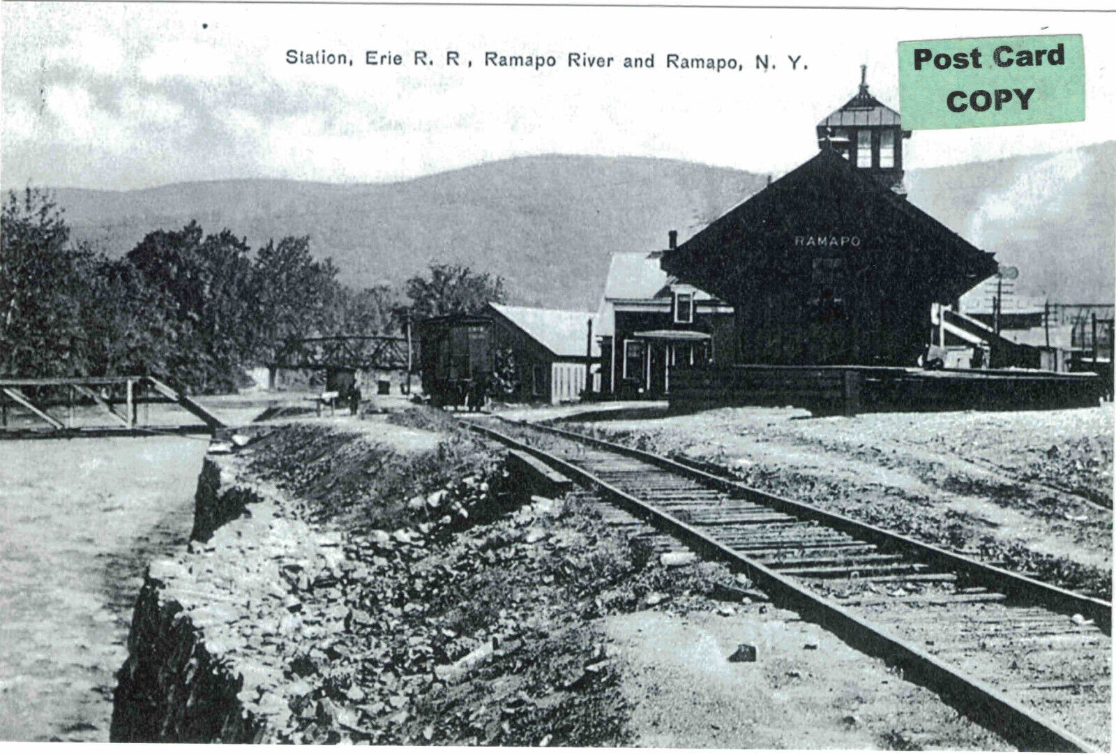 Erie Railroad Depot (train station)  at Ramapo, Rockland Co., NY