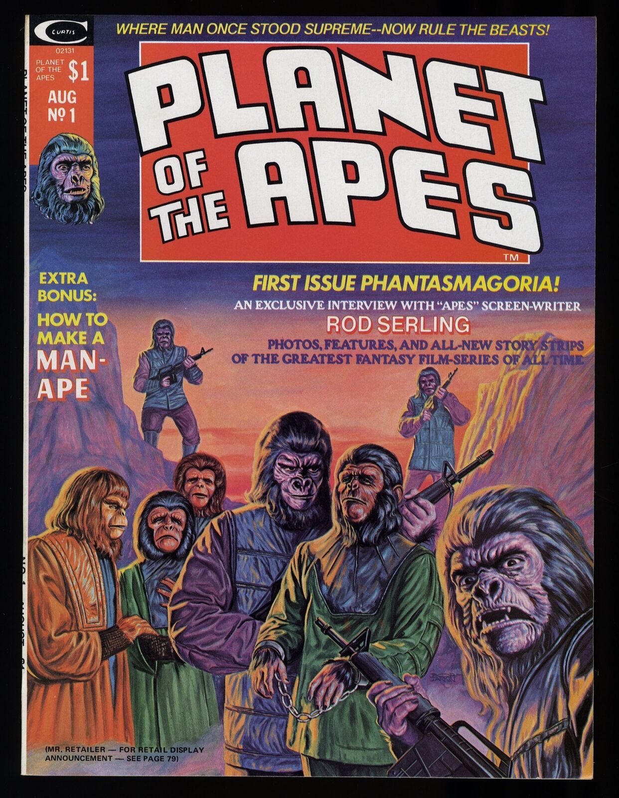 Planet of the Apes Magazine #1 VF/NM 9.0 Mike Ploog Art Bob Larkin Cover