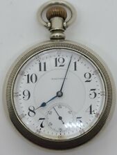 Antique WALTHAM Model 1892 Grade 845 Railroad RR 21J Silver Pocket Watch 18s picture