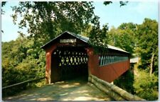 Postcard - Old Covered Chiselville Bridge - East Arlington, Vermont picture