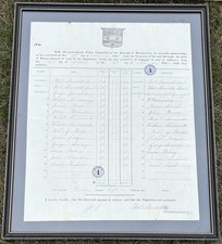An Original 1848 Maidstone Borough Police Force Constables Pay Document History picture