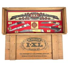 Schrade Sheffield IXL Wostenholm & Son England Store Display box w 5 Knifes picture