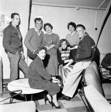 Americans air base Weathersfield Essex seen here relaxing PX - 1955 Old Photo 3 picture