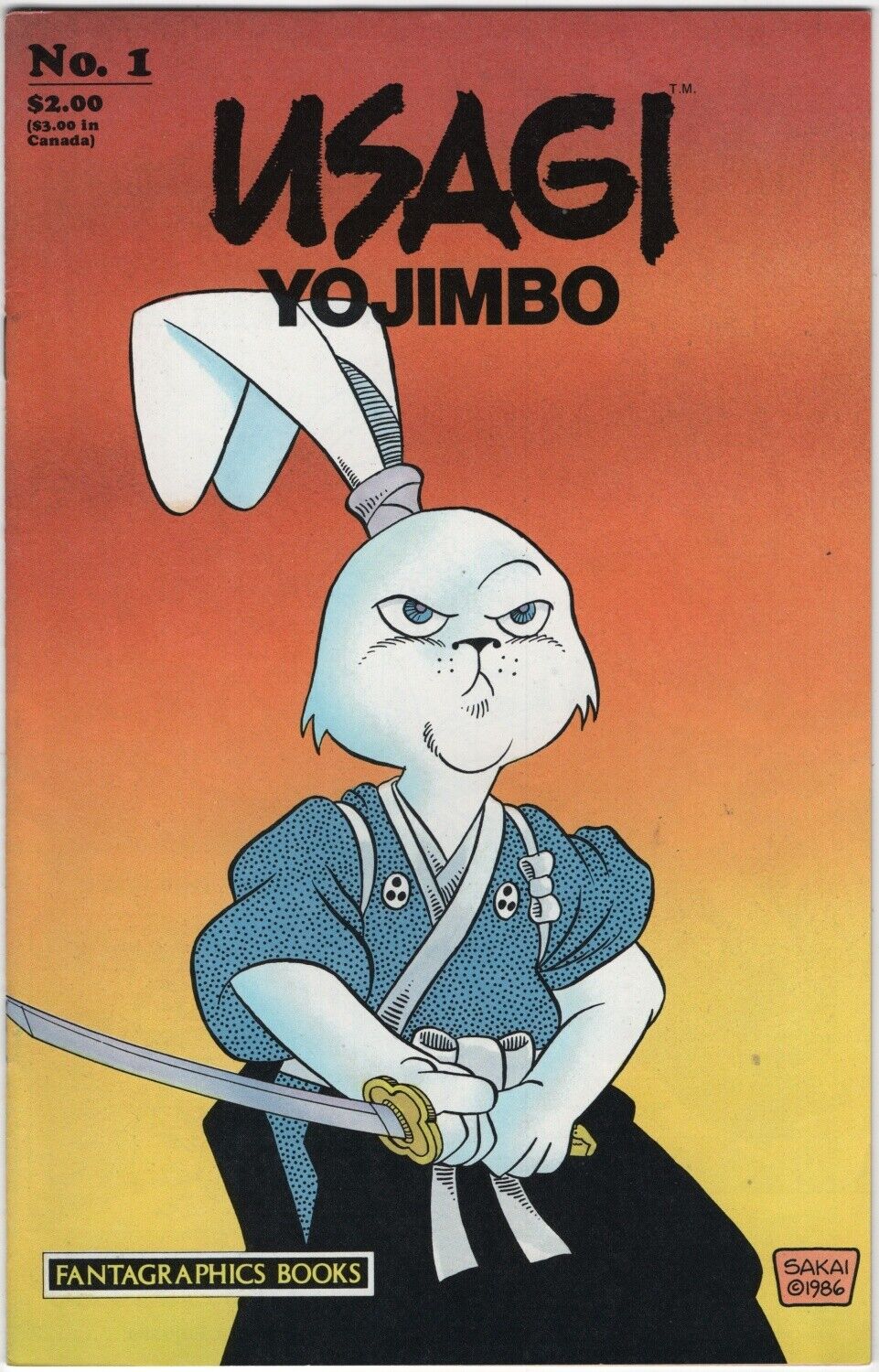 Usagi Yojimbo Book Comic #1 Fantagraphics 1st Printing 1987 HIGH GRADE UNREAD C