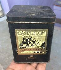Vintage Castleton Darjeeling Tea Adv Litho Tin Box Collectibles TB1436 picture