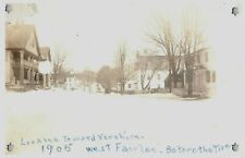 C.1905 West Fairlee VT RPPC Towards Vershire Before the Fire Vintage Postcard picture