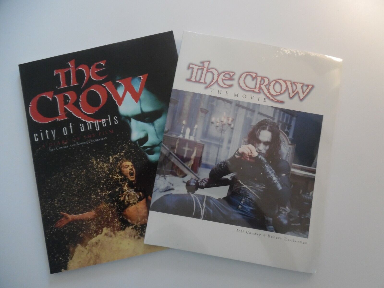 CROW THE MOVIE- CITY OF ANGELS - 2 BOOK LOT -  BRANDON LEE KITCHEN SINK