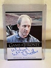 Game of Thrones Season 3 Michael McElhatton as Roose Bolton Bordered Auto picture