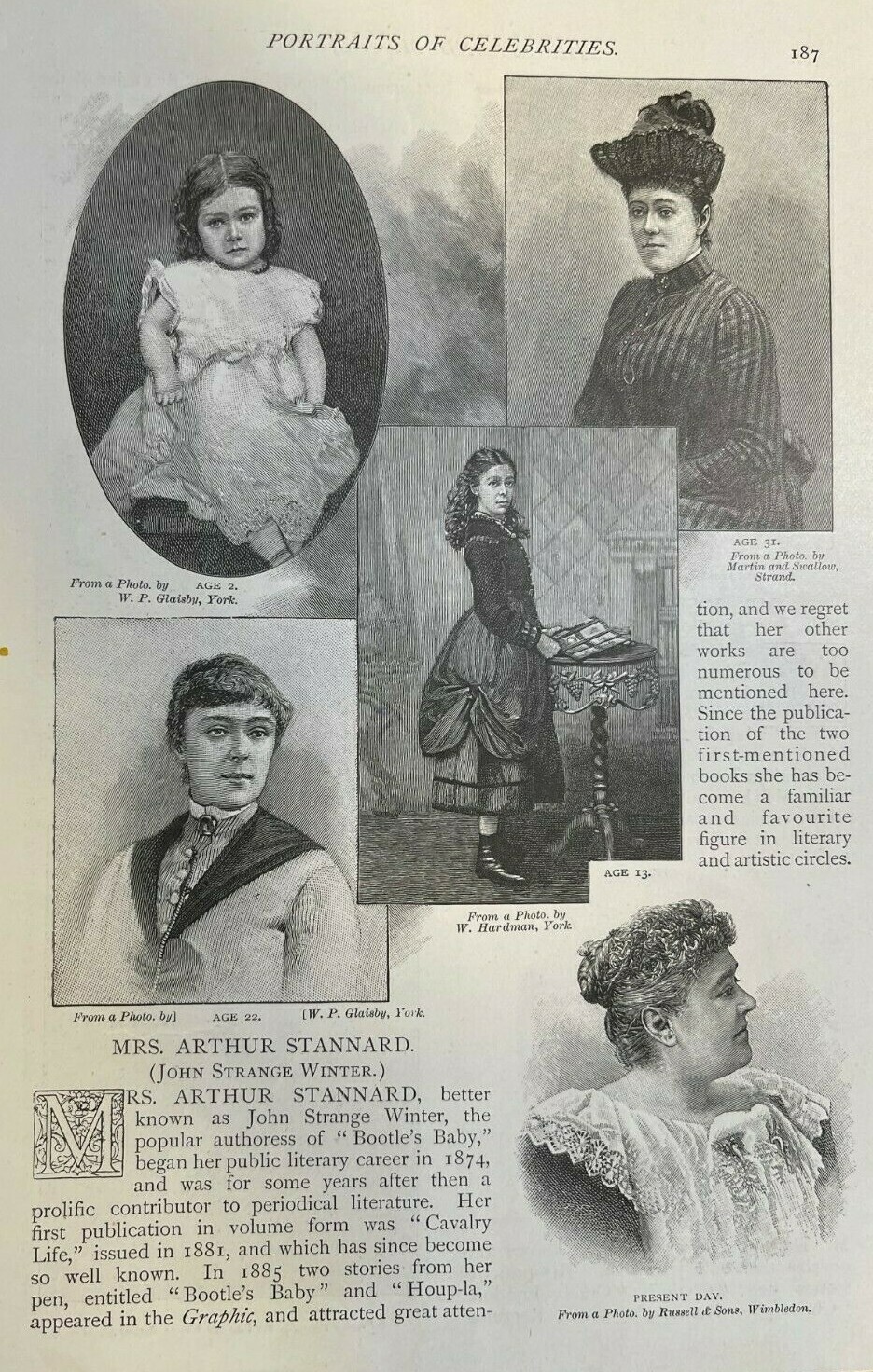 1895 Author Mrs. Arthur Stannard John Strange Winter