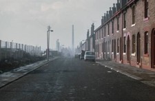 Manchester Street Scene View Down The Centre Of A Residential Stre- Old Photo picture