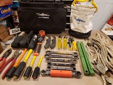 Lineman Lot Lowell Estex Tool Bag  Buckingham Klein Fargo Wrench  picture