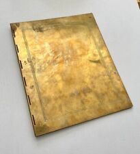 The Lowell Sigmund Brass Collection Large Solid Brass Folder Binder RARE picture