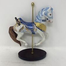 Retired Armored Horse The Franklin Mint Treasury Carousel Art With Box Packing picture