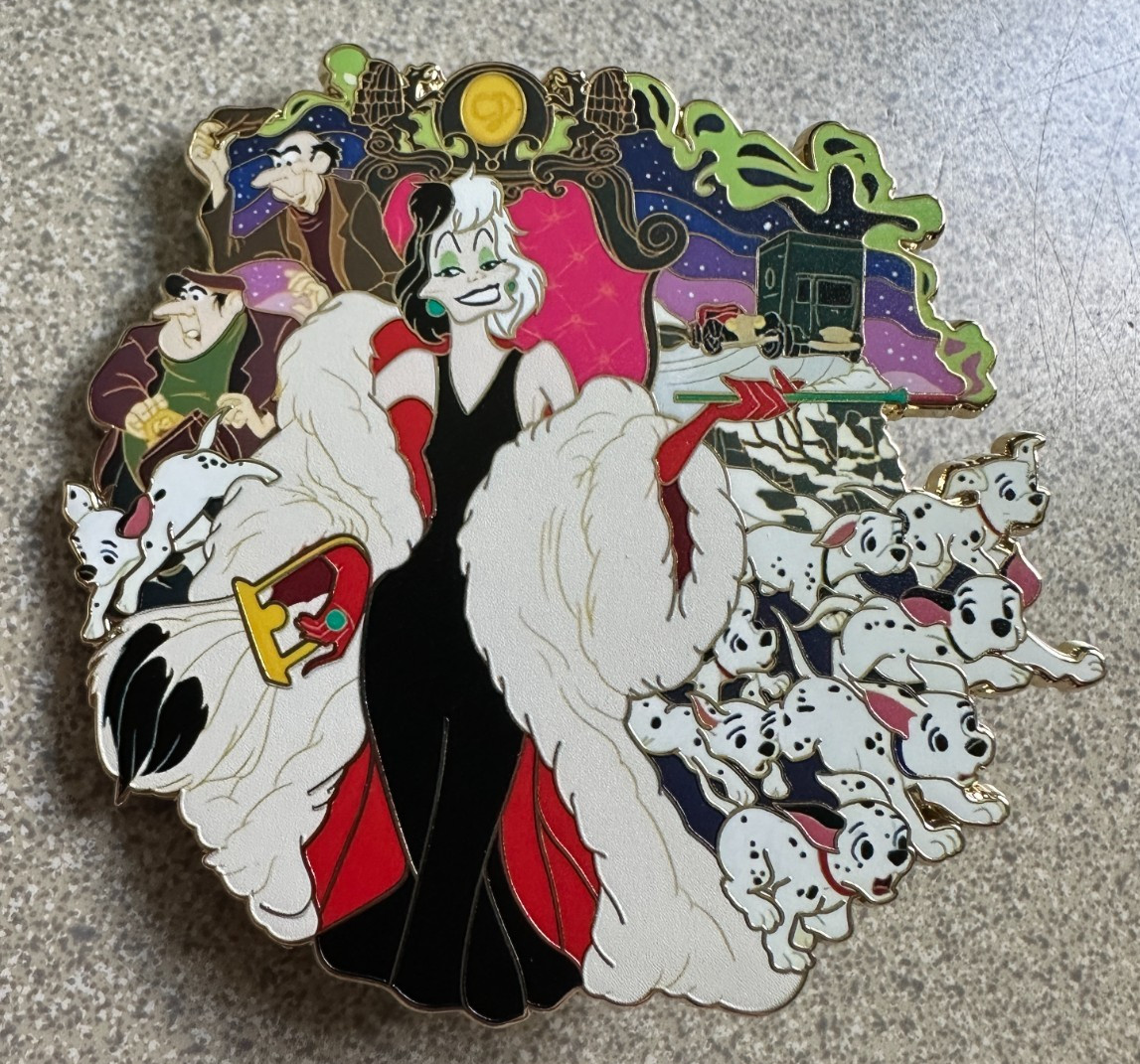 PIN 101 DALMATIANS CRUELLA DE VIL 3 PIN 101 DALMATIANS CRUELLA DE VIL 3