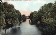 Waterville, ME, Messalonskee Stream, foot of Silver St., 1910 Postcard a6825 picture