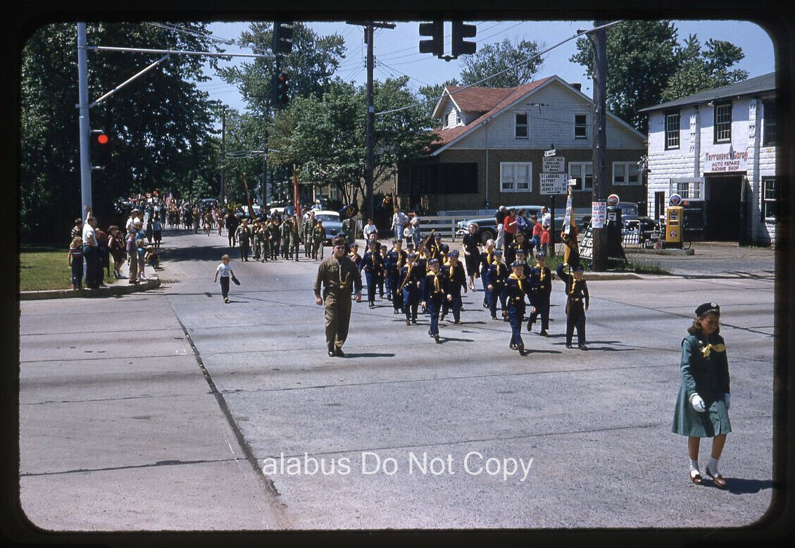 Orig 1958 SLIDE Cub Scouts & Boy Scouts Middletown Township Veteran\'s Parade NJ