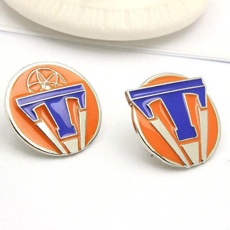 1 Pair Tomorrowland World's Fair Movie Emblem Badge Exclusive Pin Props