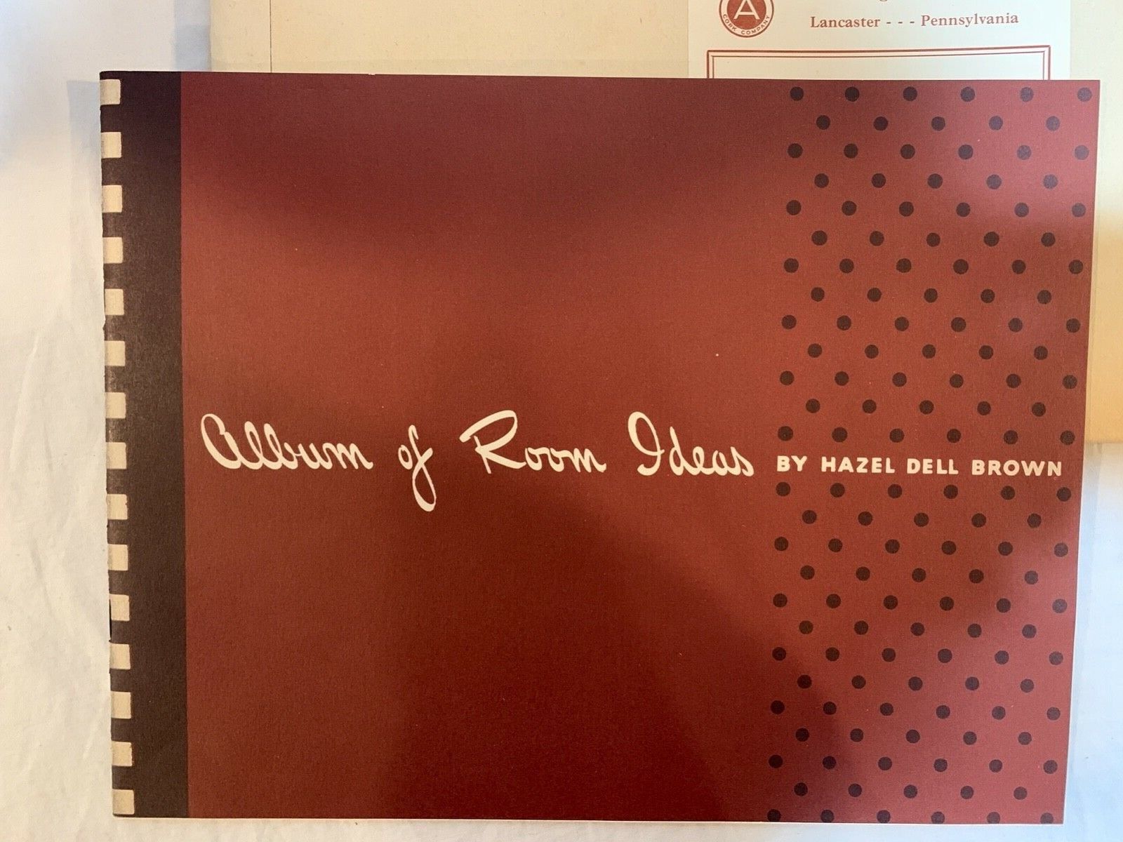 Armstrong Cork Company Album of Room Ideas Hazel Del Brown 1941 Original Envelop