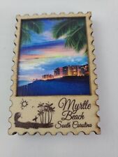 Myrtle Beach South Caroline Stamp Magnet Souvenir Refrigerator. picture