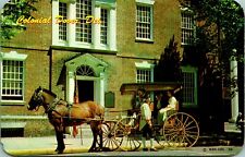 Horse Buggy State House Colonial Dover Delaware DE UNP Chrome Postcard A8 picture