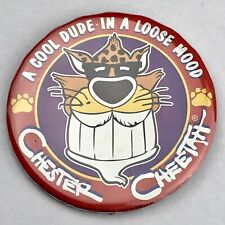 Chester Cheetah Big Vintage Pin Button Pinback Vintage Cool Dude Loose Mood picture
