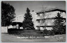 Williston North Dakota~Tall Evergreens @ Good Samaritan Hospital RPPC c1950 picture