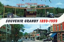 Granby Quebec Canada The Jardin Zoo Garden Vintage Chrome Post Card picture