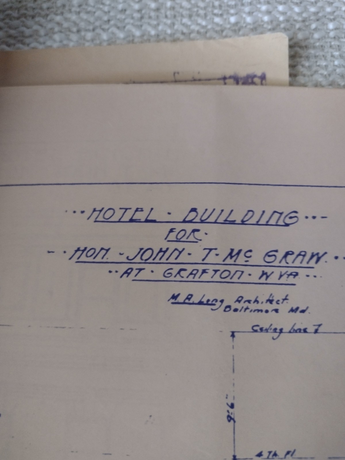 B&O Grafton Blueprints, Hotel, Tower, Coaling, Roundhouse Good Condition 