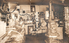 Woodbury CT Canfield Drug Store Interior Real Photo Postcard RPPC picture