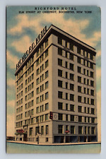 Richford Hotel Elm St at Chestnut Rochester New York Postcard picture