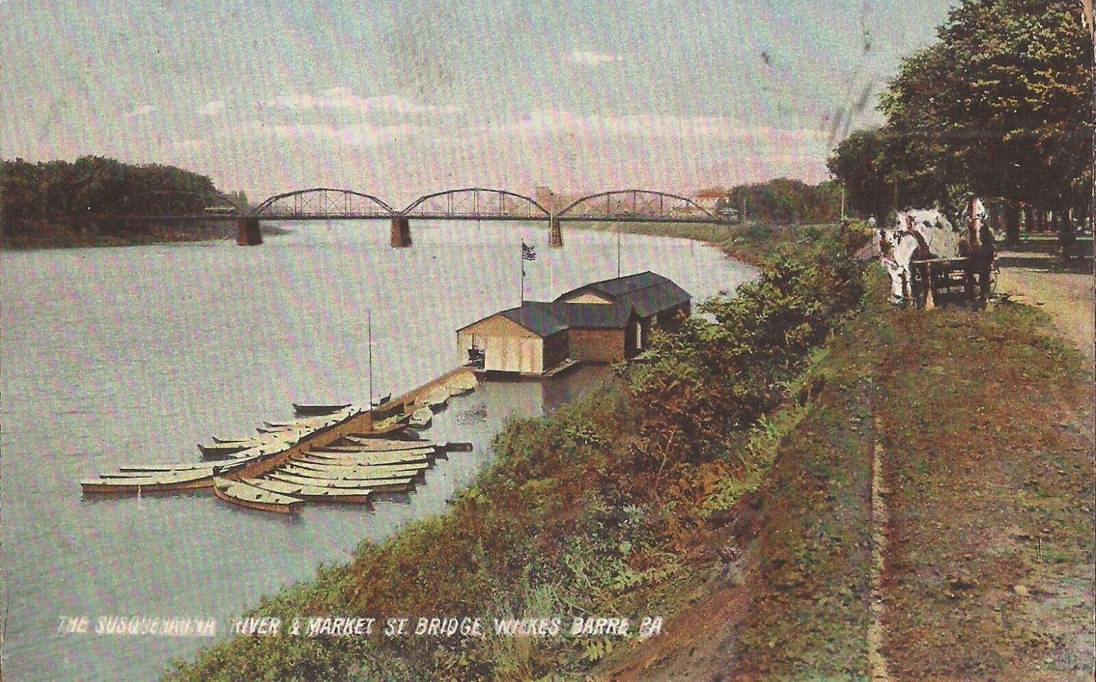 Wilkes Barre, PENNSYLVANIA - Susquehanna River - Market Street Bridge