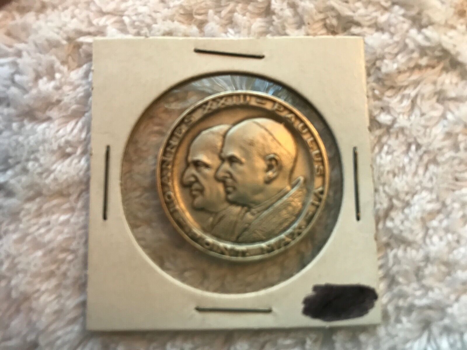 Popes, John 23rd & Paul 6th, Transition of 2- 1963 Rome Vatican Medallion Mint