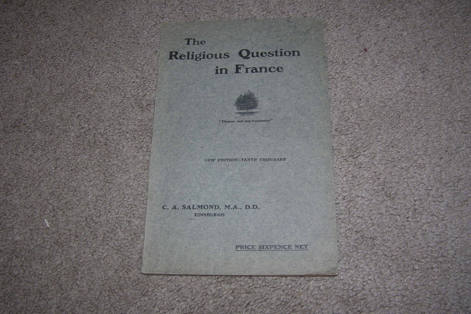 1905 The Religious Question in France by C.A. Salmond