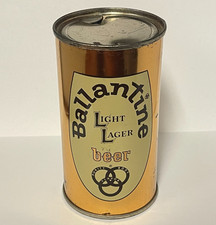 BALLANTINE LIGHT LAGER BEER flat top can Newark NEW JERSEY Copper BEAUTIFUL picture