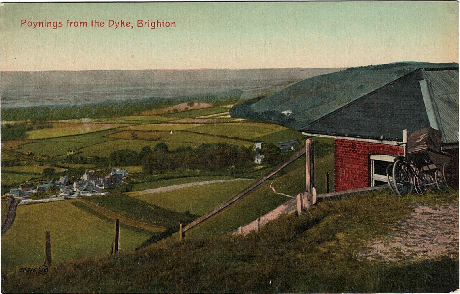 Vintage Postcard Poynings from the Dyke Brighton UK