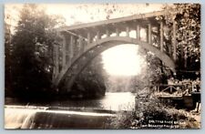 RPPC Real Photo Postcard - Saxtons River Bridge - Bellows Falls, Vermont picture