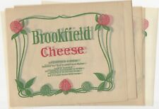 Dairy - Brookfield Cheese Original Vintage Decorated Glassine Paper Wrappers picture