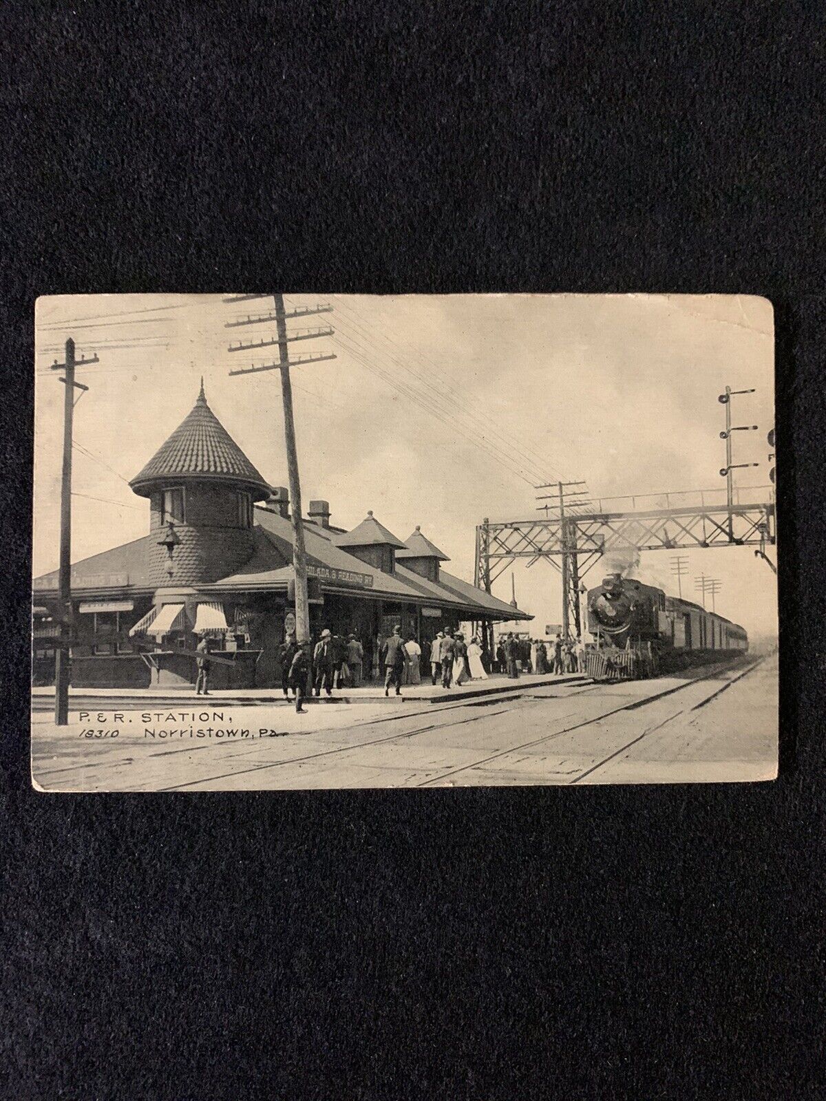 Norristown PA Pennsylvania Train Railroad Station Depot Vtg Postcard